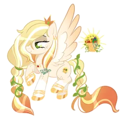 Size: 2000x1923 | Tagged: safe, artist:dixieadopts, derpibooru import, oc, oc:celestial harvest, pegasus, pony, female, image, mare, parents:applelestia, png, simple background, solo, transparent background