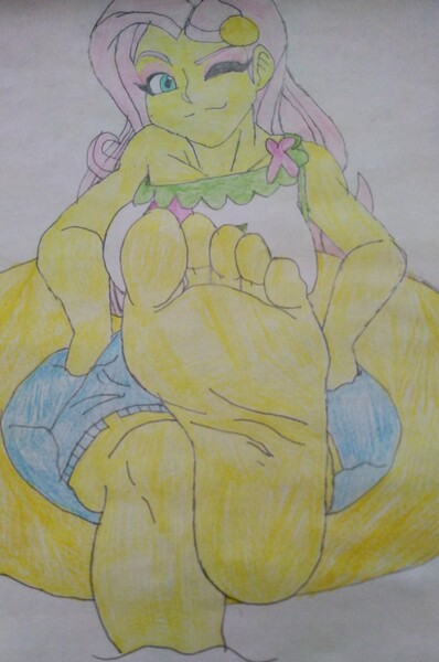 Size: 2339x3530 | Tagged: suggestive, derpibooru import, fluttershy, human, equestria girls, feet, feet up, fetish, foot fetish, foot focus, foot worship, image, jpeg, mlpeg, my little pony, mylittleponyequestriagirls, mylittleponyfriendshipismagic