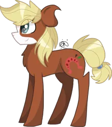 Size: 1171x1329 | Tagged: safe, artist:gallantserver, derpibooru import, oc, oc:johnny appleseed, earth pony, pony, image, male, png, simple background, solo, stallion, transparent background