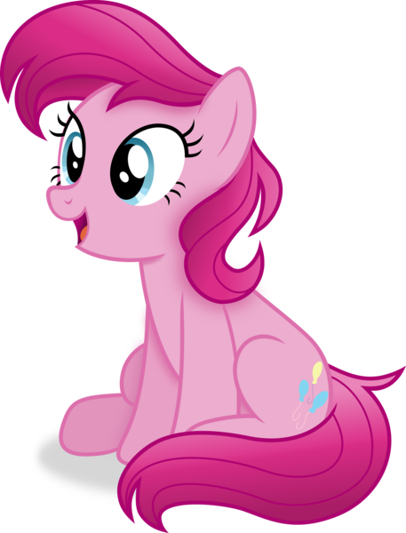 Size: 3142x4125 | Tagged: safe, artist:anime-equestria, derpibooru import, pinkie pie, earth pony, pony, alternate hairstyle, female, happy, image, mare, png, simple background, sitting, solo, straight hair, straight mane, transparent background, vector