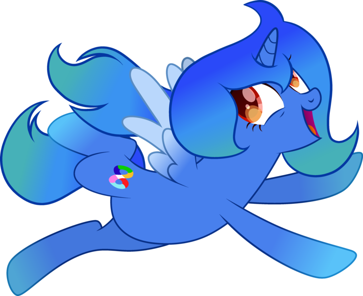 Size: 3987x3260 | Tagged: safe, artist:misscupcake333, artist:tanahgrogot, derpibooru import, oc, oc:viola margaretha, unofficial characters only, alicorn, pony, base used, cute, female, flying, happy, image, mare, ocbetes, open mouth, open smile, png, simple background, smiling, solo, transparent background, vector