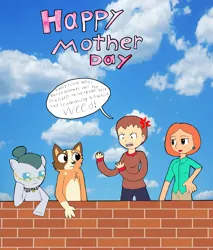 Size: 3311x3888 | Tagged: safe, derpibooru import, cloudy quartz, bluey, chillis heeler, crossover, family guy, female, image, jpeg, lois griffin, mother, mother's day, sharon marsh, south park