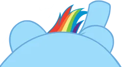 Size: 4096x2268 | Tagged: safe, artist:charleston-and-itchy, derpibooru import, edit, editor:oathcharm, rainbow dash, pegasus, pony, belly, female, female pov, image, lying down, lying down meme, mare, meme, offscreen character, offscreen female, on back, perspective, pictures of bellies, png, pov, simple background, solo, transparent background