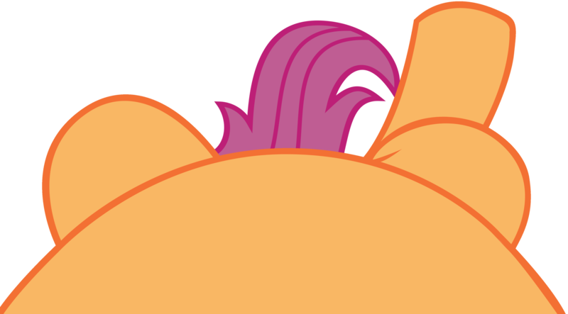 Size: 4096x2268 | Tagged: safe, artist:charleston-and-itchy, derpibooru import, edit, editor:oathcharm, scootaloo, pegasus, pony, belly, female, female pov, filly, foal, image, lying down, lying down meme, meme, offscreen character, offscreen female, on back, perspective, pictures of bellies, png, pov, simple background, solo, transparent background