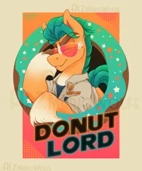 Size: 3000x3600 | Tagged: safe, artist:alzmariowolfe, derpibooru import, hitch trailblazer, earth pony, pony, g5, my little pony: a new generation, donut lord, image, james marsden, male, png, sheriff's badge, solo, sonic movie 2020, sonic the hedgehog (series), stallion, unshorn fetlocks