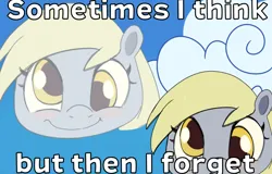 Size: 1080x693 | Tagged: safe, artist:talimingi, derpibooru import, derpy hooves, pegasus, pony, female, image, jpeg, mare, meme, ponified meme, smiling, solo, text