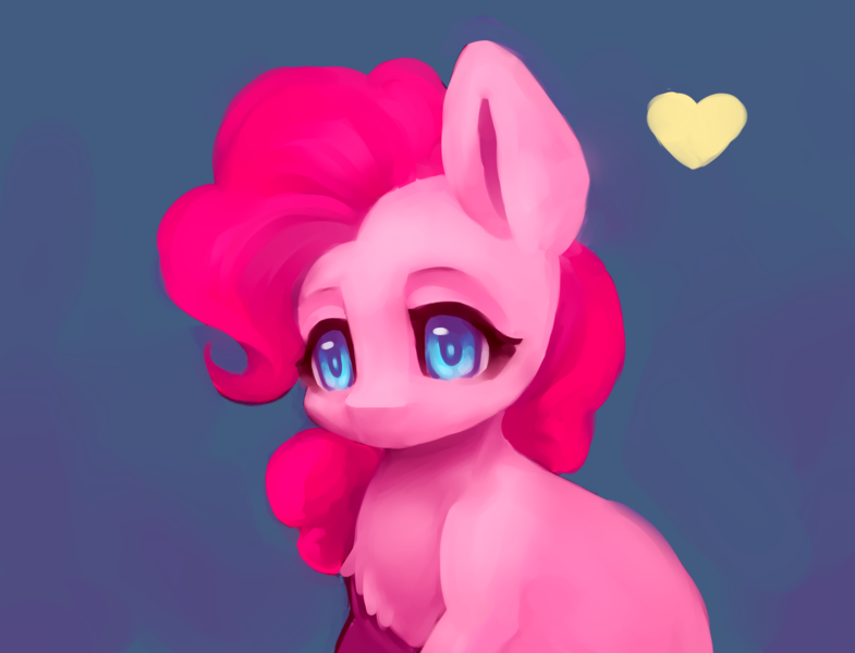 Size: 2800x2141 | Tagged: safe, artist:minckies, derpibooru import, pinkie pie, earth pony, pony, bust, female, image, mare, png, solo