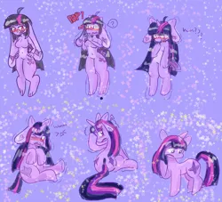 Size: 4400x4000 | Tagged: safe, artist:anonymare, derpibooru import, twilight sparkle, oc, oc:imogen, anthro, pony, unicorn, furry, furry oc, image, png, transformation, transformation sequence