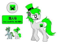 Size: 4220x3145 | Tagged: safe, artist:equestria secret guard, derpibooru import, oc, oc:路人马, unofficial characters only, pony, unicorn, hat, headphones, horn, image, looking back, male, png, simple background, stallion, top hat, transparent background, unicorn oc