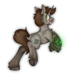 Size: 2300x2300 | Tagged: semi-grimdark, artist:molars, derpibooru import, oc, oc:littlepip, pony, unicorn, fallout equestria, angry, blood, cutie mark, dock, dynamic pose, fanfic art, female, freckles, glow, green eyes, gritted teeth, image, mare, nosebleed, pipbuck, pipleg, png, rearing, scar, simple background, solo, tail, teeth, transparent background, unshorn fetlocks, wip