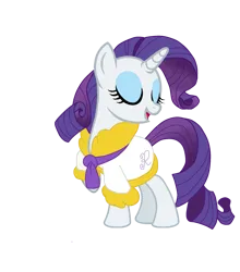 Size: 1315x1491 | Tagged: safe, artist:vernorexia, derpibooru import, rarity, pony, unicorn, bathrobe, clothes, eyes closed, eyeshadow, image, makeup, png, raised hoof, robe, simple background, solo, transparent background, vector