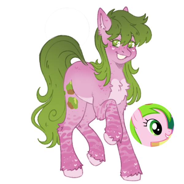 Size: 1000x1000 | Tagged: safe, artist:kazmuun, derpibooru import, red gala, pony, alternate design, apple family member, image, png, simple background, solo, transparent background