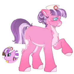 Size: 1000x1000 | Tagged: safe, artist:kazmuun, derpibooru import, nurse sweetheart, earth pony, pony, image, png, solo