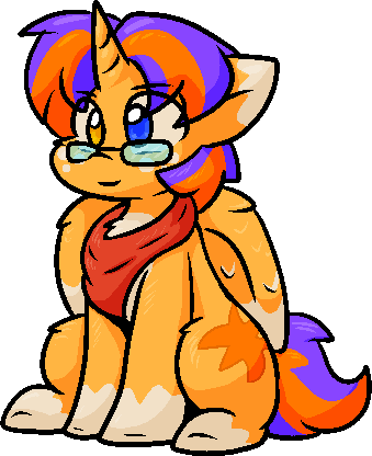 Size: 339x416 | Tagged: safe, artist:zutcha, derpibooru import, oc, unofficial characters only, alicorn, pony, alicorn oc, bandana, female, freckles, glasses, heterochromia, horn, image, male, male alicorn, mare, png, simple background, sitting, solo, stallion, transparent background, wings