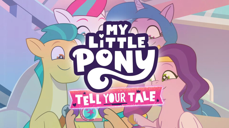 Size: 3072x1727 | Tagged: safe, derpibooru import, screencap, hitch trailblazer, izzy moonbow, pipp petals, sunny starscout, zipp storm, earth pony, pegasus, pony, unicorn, g5, my little pony: tell your tale, spoiler:g5, spoiler:my little pony: tell your tale, spoiler:tyts01e52, crystal brighthouse, female, image, jpeg, male, mane five (g5), mare, mobile phone, my little pony logo, phone, ponytropico, royal sisters (g5), siblings, sisters, smartphone, smiling, stallion, starry eyes, wingding eyes