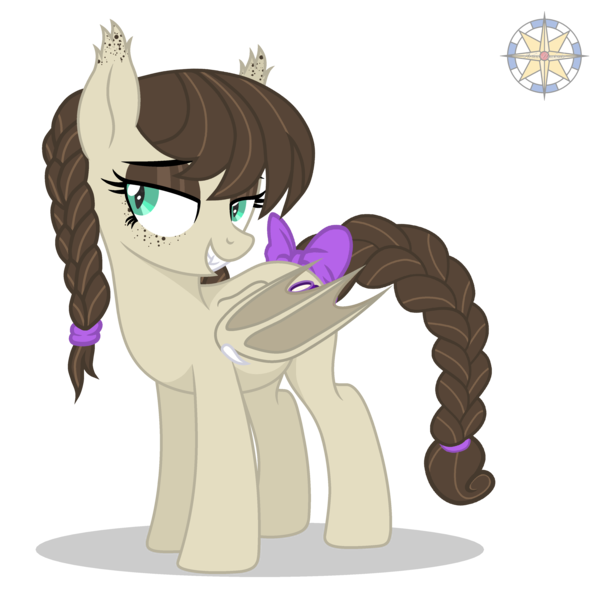 Size: 3500x3500 | Tagged: safe, artist:r4hucksake, derpibooru import, oc, oc:cookie cream, bat pony, pony, base used, female, image, mare, png, simple background, solo, transparent background