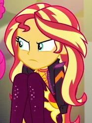 Size: 772x1030 | Tagged: safe, derpibooru import, screencap, sunset shimmer, equestria girls, equestria girls series, sunset's backstage pass!, spoiler:eqg series (season 2), cropped, image, png, solo focus