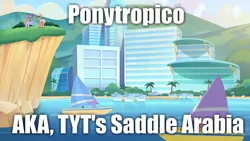 Size: 1280x720 | Tagged: safe, derpibooru import, edit, edited screencap, screencap, dazzle feather, earth pony, pegasus, pony, g5, my little pony: tell your tale, spoiler:g5, spoiler:my little pony: tell your tale, spoiler:tyts01e52, caption, image, image macro, png, ponytropico, review, skye silver, text