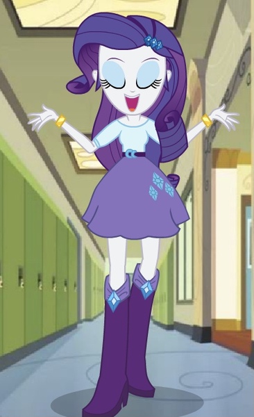 Size: 407x667 | Tagged: safe, artist:jman20124, rarity, equestria girls, belt, boots, clothes, high heel boots, image, jpeg, shirt, shoes, skirt, solo