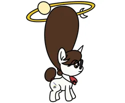 Size: 1200x991 | Tagged: safe, artist:pony4koma, derpibooru import, raven, pony, unicorn, cute, female, glasses, hair bun, halo, image, impossibly large bun, mare, moon, necktie, png, ravenbetes, secretary, simple background, smiling, solo, sun, white background