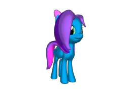 Size: 1200x900 | Tagged: safe, artist:josephlu2021, derpibooru import, oc, oc:azure acrylic, unofficial characters only, pegasus, pony, pony creator, 3d, bow, folded wings, hair bow, image, missing accessory, pegasus oc, png, pony oc, ponylumen, simple background, transparent background, wings