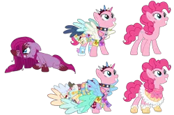 Size: 4534x2986 | Tagged: grimdark, artist:friendshipizfucked, derpibooru import, pinkie pie, pony, fanfic:cupcakes, base used, blood, clothes, cutie mark dress, dress, image, pinkamena diane pie, png, simple background, transparent background