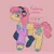 Size: 1440x1440 | Tagged: safe, artist:ariariari.png, derpibooru import, fluttershy, pegasus, pony, alternate cutie mark, alternate design, alternate hairstyle, asexual, asexual pride flag, colored hooves, colored wings, hairclip, headphones, image, jpeg, kinsona, neopronouns, neurodivergent, pink background, pins, ponysona, pride, pride flag, pronouns, simple background, solo, sweater vest, twitterina design, two toned wings, wings