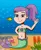 Size: 508x622 | Tagged: safe, artist:ocean lover, derpibooru import, lily pad (equestria girls), fish, human, mermaid, equestria girls, adorable face, bandeau, bare shoulders, bashful, bikini, bikini top, bubble, child, clothes, coral, cute, cute face, female, fish tail, flower, hand behind back, human coloration, image, innocent, lily pad (g4), looking at you, mermaid tail, mermaidized, mermay, midriff, ms paint, ocean, png, ponytail, purple eyes, purple hair, rock, sand, sleeveless, smiling, smiling at you, species swap, sponge, swimsuit, tail