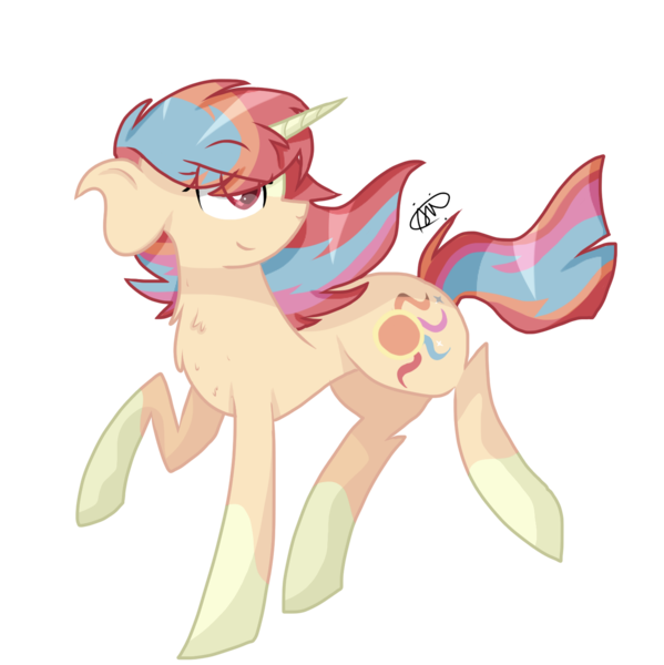 Size: 1450x1453 | Tagged: safe, artist:gallantserver, derpibooru import, oc, oc:vela nova, pony, unicorn, female, image, mare, offspring, parent:princess celestia, parent:sunburst, parents:celestiburst, png, simple background, solo, transparent background