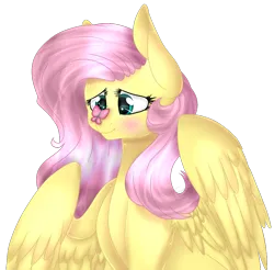 Size: 926x913 | Tagged: safe, alternate version, artist:angellightyt, artist:namichee, derpibooru import, fluttershy, butterfly, insect, pegasus, pony, background removed, butterfly on nose, collaboration, female, image, insect on nose, mare, png, simple background, solo, transparent background, wings