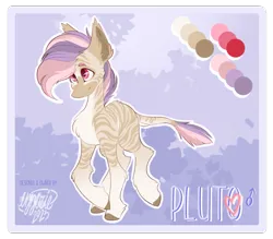 Size: 1963x1717 | Tagged: safe, artist:ezzerie, derpibooru import, oc, oc:pluto, unofficial characters only, pony, zebra, image, male, my little pony, png, reference sheet, shy, solo, stallion