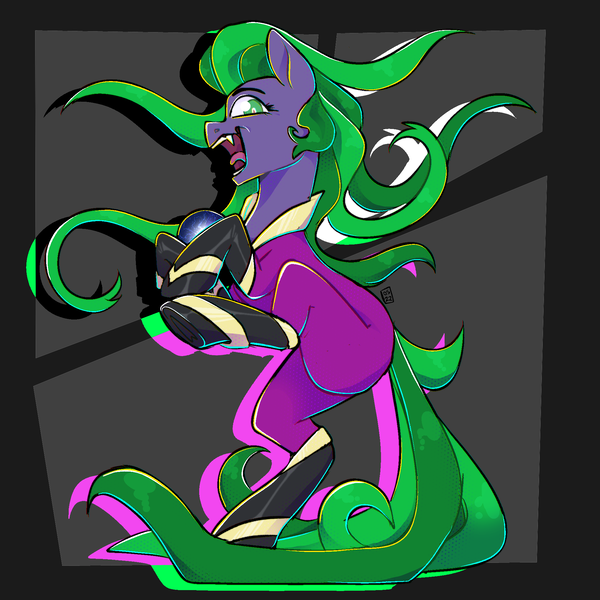 Size: 2000x2000 | Tagged: safe, artist:orionofthestars, derpibooru import, mane-iac, pony, antagonist, crazy face, faic, female, full body, g4, image, mare, parent:mane-iac, png, simple background, solo, villainess, villains of equestria