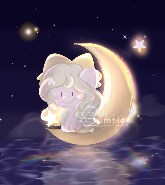 Size: 1543x1724 | Tagged: safe, artist:corpse, derpibooru import, oc, unofficial characters only, pegasus, dark background, dreamworks, image, moon, moonlight, obtrusive watermark, pegasus oc, png, sky, smiling, stars, straw, watermark, wings, yellow mane