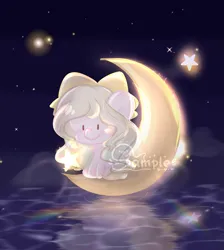 Size: 1543x1724 | Tagged: safe, artist:corpse, derpibooru import, oc, unofficial characters only, pegasus, dark background, dreamworks, image, moon, moonlight, obtrusive watermark, pegasus oc, png, sky, smiling, stars, straw, watermark, wings, yellow mane