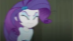 Size: 3072x1727 | Tagged: safe, derpibooru import, screencap, rarity, human, equestria girls, rainbow rocks, blurry, blurry background, eyes closed, female, frown, hairpin, image, jpeg, motion blur, solo