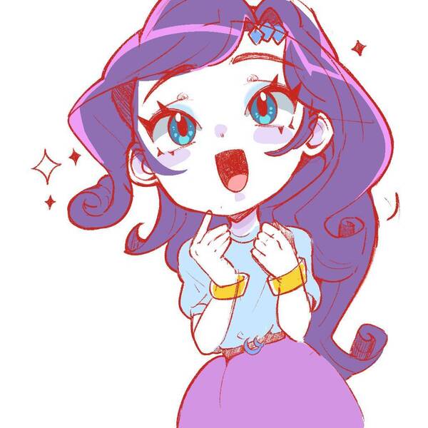 Size: 1024x1024 | Tagged: safe, artist:vantenicy, derpibooru import, rarity, equestria girls, blushing, cute, female, image, jpeg, open mouth, open smile, raribetes, simple background, smiling, solo, white background