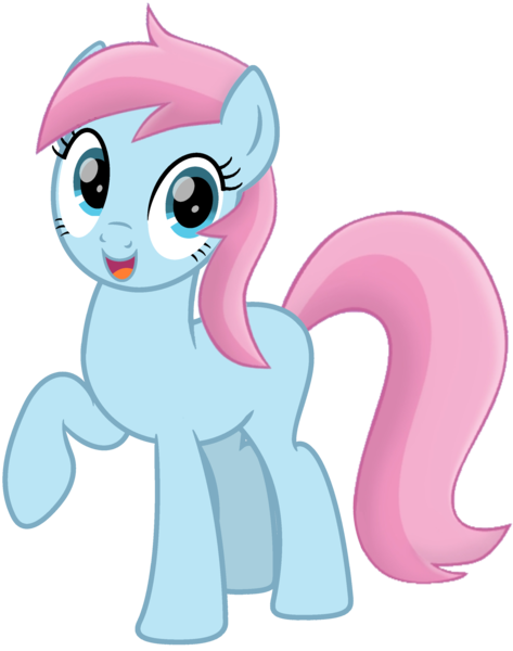 Size: 2329x2953 | Tagged: safe, artist:tankman, derpibooru import, oc, oc:water lilly, unofficial characters only, earth pony, pony, beautiful, blue body, blue eyes, blue skin, catchlights, eye reflection, female, image, looking at you, mare, movie accurate, open mouth, pink mane, pink tail, png, raised hoof, reflection, smiling, solo, tail