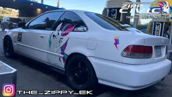 Size: 3840x2160 | Tagged: safe, derpibooru import, zipp storm, g5, car, honda, honda civic, image, instagram, irl, photo, png, zipp civic