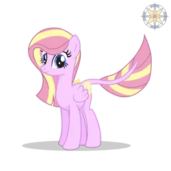 Size: 2000x2000 | Tagged: safe, artist:r4hucksake, derpibooru import, pegasus, pony, augmented, augmented tail, colored wings, female, image, mare, png, simple background, solo, tail, transparent background, two toned wings, wings