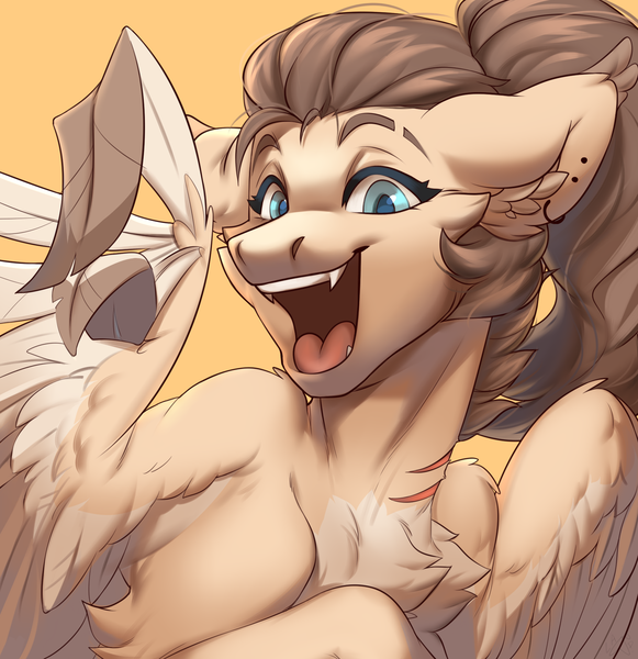 Size: 1818x1877 | Tagged: safe, artist:alkatoster, derpibooru import, oc, oc:dima, pegasus, pony, image, looking at you, open mouth, png, solo, wing hands, wings