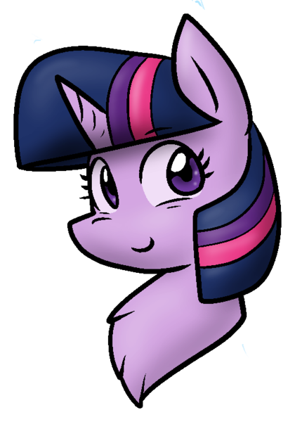 Size: 543x775 | Tagged: safe, artist:zutcha, derpibooru import, twilight sparkle, pony, unicorn, bust, chest fluff, cute, female, image, looking at you, mare, outline, png, simple background, smiling, smiling at you, solo, transparent background, twiabetes, unicorn twilight, white outline