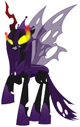 Size: 1272x2004 | Tagged: safe, derpibooru import, queen chrysalis, changeling, changeling queen, darkness, female, image, png, simple background, transparent background