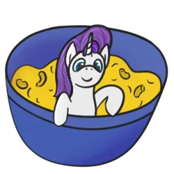 Size: 446x446 | Tagged: artist needed, safe, derpibooru import, oc, oc:marecaroni, unofficial characters only, pony, cheese, food, image, macaroni, macaroni and cheese, not rarity, pasta, png, simple background, solo, transparent background