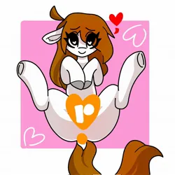 Size: 2048x2048 | Tagged: source needed, suggestive, artist:dub_doodles, derpibooru import, oc, unofficial characters only, pony, censored, cute, dock, heart, heart eyes, image, jpeg, looking at you, patreon, patreon censored, patreon logo, solo, tail, wingding eyes