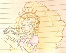 Size: 1496x1211 | Tagged: safe, artist:amazingpuffhair, derpibooru import, adagio dazzle, equestria girls, female, image, jpeg, lined paper, sketch, solo, traditional art