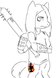 Size: 781x1076 | Tagged: safe, artist:reponer, derpibooru import, ponified, pony, baseball bat, bipedal, black metal, image, jpeg, mayhem, monochrome, varg vikernes