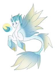 Size: 1209x1549 | Tagged: safe, artist:caliartshow, derpibooru import, oc, unofficial characters only, alicorn, pony, seapony (g4), adoptable, blue eyes, blue mane, clothes, digital art, dorsal fin, eyelashes, fin, fin wings, fins, fish tail, flowing mane, flowing tail, image, jewelry, looking at you, male, mermay, png, seaponified, see-through, signature, simple background, smiling, smiling at you, solo, species swap, spread wings, stallion, stallion oc, tail, transparent background, wings, yellow eyes