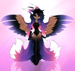 Size: 2364x2244 | Tagged: suggestive, artist:shooshaa, derpibooru import, oc, oc:alexus nictivia, anthro, pegasus, adorasexy, beautiful, beautisexy, breasts, cute, featureless breasts, featureless crotch, image, png, sexy, solo, spread wings, walking, wings