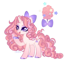 Size: 1920x1693 | Tagged: safe, artist:gloriaartist, derpibooru import, oc, unofficial characters only, pony, unicorn, bow, female, hair bow, image, mare, png, simple background, solo, transparent background