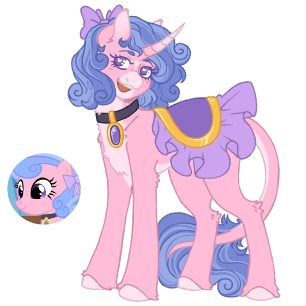 Size: 1000x1000 | Tagged: safe, artist:kazmuun, derpibooru import, royal ribbon, pony, unicorn, image, png, solo